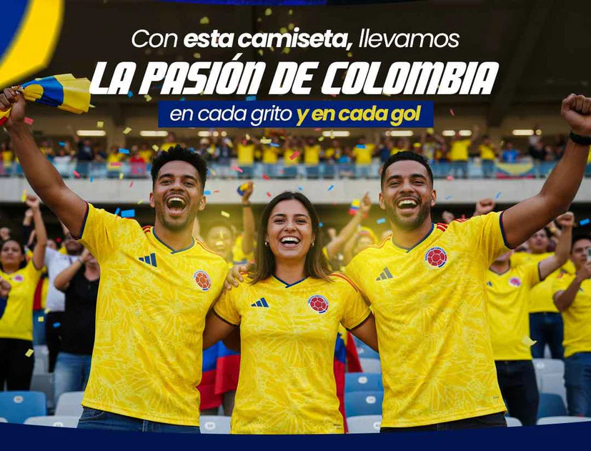 CAMISA COLOMBIA 2026 TIPO FANS CABALLERO