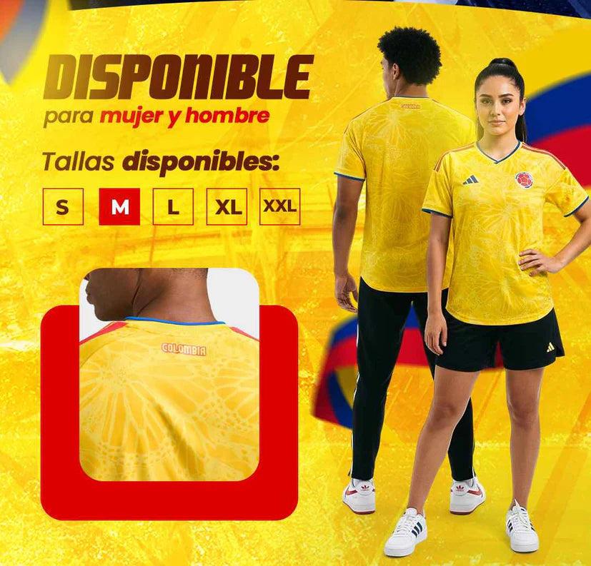 CAMISA COLOMBIA 2026 TIPO FANS CABALLERO